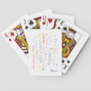 Search for girl playing cards Typography