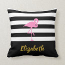Search for black and white flamingo cushions For her
