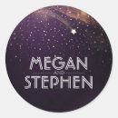 Search for starry night wedding stickers Gold