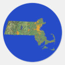 Search for map of massachusetts stickers America