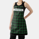 Search for green plaid aprons Holiday baking