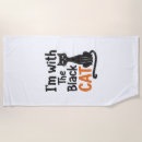 Search for halloween beach towels Cat