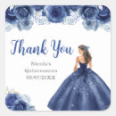 Search for blue quinceanera stickers 15th birthday party