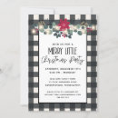 Search for black and white check invitations Farmhouse style