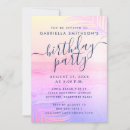 Search for pink purple birthday invitations Summer