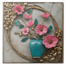 Search for pink art deco tiles Vintage