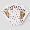 Search for dog paw print playing cards Cute