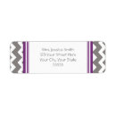 Search for purple and grey return address labels Trendy