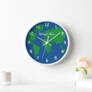 Search for world globe clocks Green