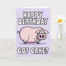 Search for pink pig birthday cards Farm