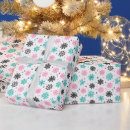 Search for retro xmas wrapping paper Snowflakes