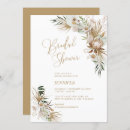 Search for green and gold bridal shower invitations Botanical