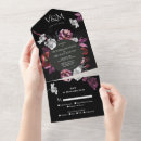 Search for purple gothic wedding invitations All in one
