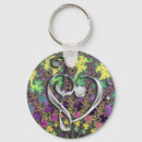 Search for heart clefs key rings Musical