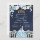 Search for navy blue quinceanera invitations Roses