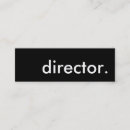 Search for film director business cards Black and white