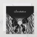 Search for black silver zebra invitations Elegant