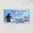 Search for penguin business cards Animals