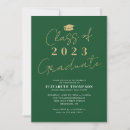 Search for green and gold graduation invitations Grad party