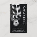Search for mic business cards Singer