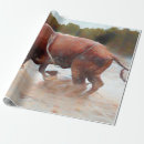 Search for bull riding wrapping paper Western
