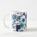 Search for turquoise flower mugs Girly