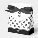 Search for paw print favour boxes Black and white