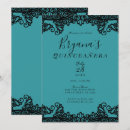 Search for teal blue quinceanera invitations Birthday