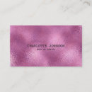 Search for pink shiny metallic business cards Glam