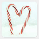 Search for candy cane heart stickers White
