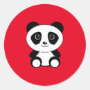 Search for kid panda stickers Black and white