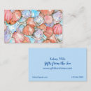Search for scallop business cards Shells
