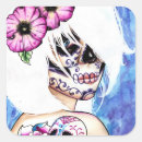 Search for day of the dead stickers Watercolor