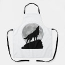 Search for wolf dog aprons Moon