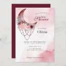 Search for pink moon baby shower invitations Calligraphy