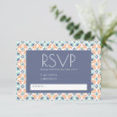Search for blue and orange wedding rsvp cards Rustic