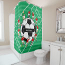 Search for football shower curtains Soccer