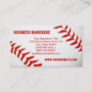 Search for team business cards baseballs