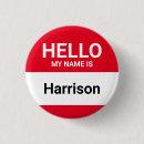Search for hello my is badges Red