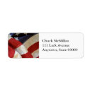Search for american flag return address labels Red