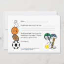Search for sporting note cards For kids