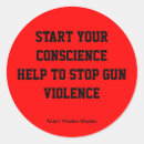 Search for gun violence stickers Peace