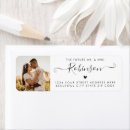 Search for stylish font return address labels Black and white