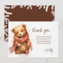 Search for bear thank you cards Winter baby shower