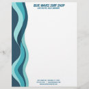 Search for wave business stationery Blue