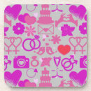 Search for grey and pink coasters Elegant