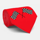 Search for black and white checkered ties Car racing