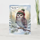 Search for woodland winter birthday Owl