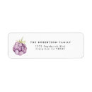 Search for blackberry return address labels Watercolor