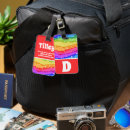 Search for glitter luggage tags Rainbow